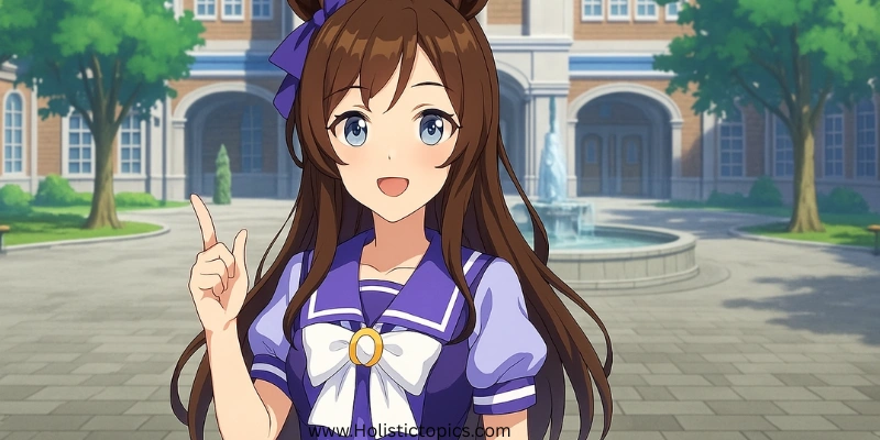Anime style Uma Musume character representing Uma Musume chakra choices in training mode.