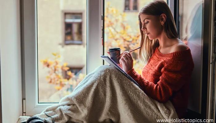 morning manifestation rituals for beginners journaling by the window in calm morning light